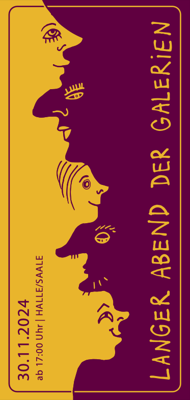 Langer Abend der Galerien 2024 Flyer Titelseite